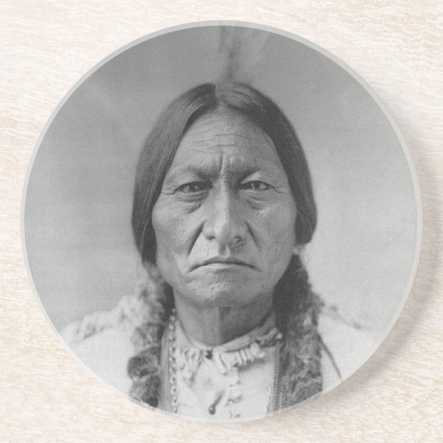 Lakota American Indian Chief Sitting Bull Coaster (Front)