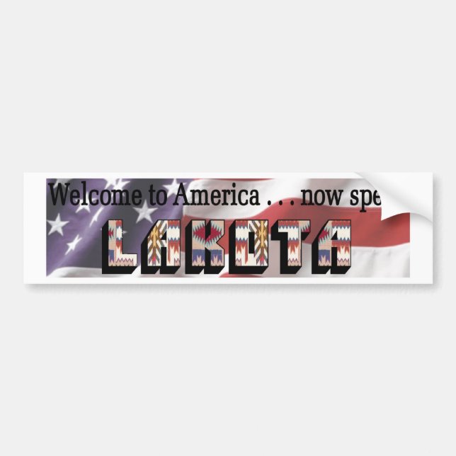 Lakota Bumper Sticker (Front)
