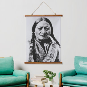 Lakota Chief Surrender: Sitting Bull Fort Buford Hanging Tapestry