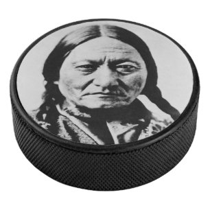 Lakota Chief Surrender: Sitting Bull Fort Buford Hockey Puck