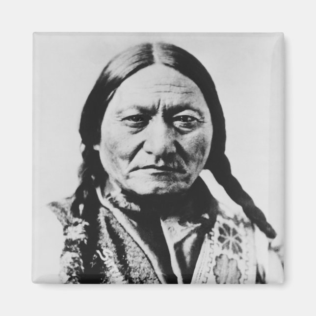 Lakota Chief Surrender: Sitting Bull Fort Buford Magnet (Front)