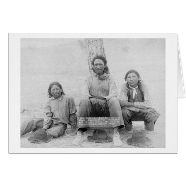 Lakota Indian Teenagers in Western Dress (Front Horizontal)