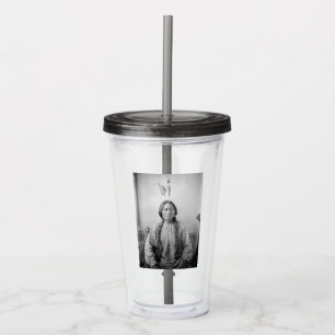Lakota Leader Sitting Bull Native American Indian Acrylic Tumbler