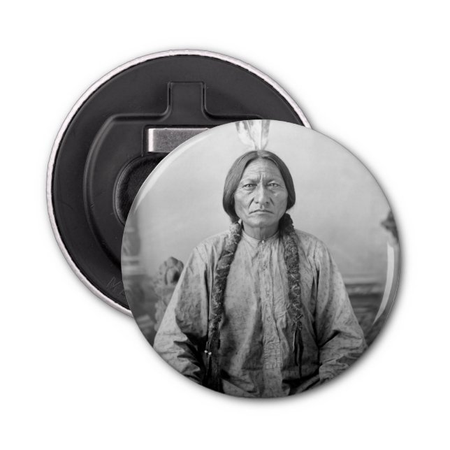Lakota Leader Sitting Bull Native American Indian  Bottle Opener (Front)