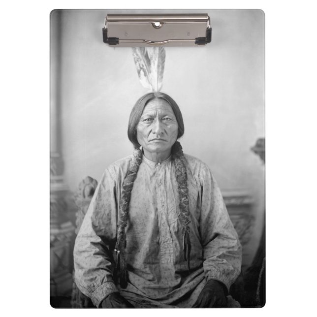 Lakota Leader Sitting Bull Native American Indian  Clipboard (Front)