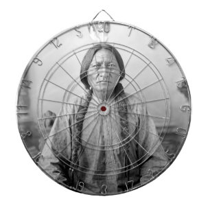 Lakota Leader Sitting Bull Native American Indian Dartboard