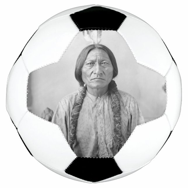 Lakota Leader Sitting Bull Native American Indian  Football (Front)
