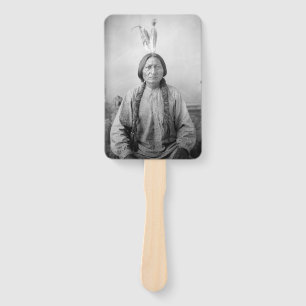 Lakota Leader Sitting Bull Native American Indian Hand Fan