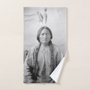 Lakota Leader Sitting Bull Native American Indian  Hand Towel