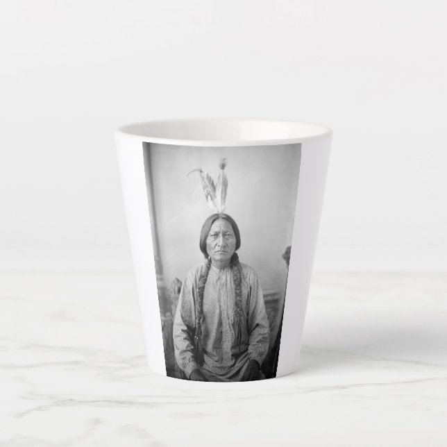 Lakota Leader Sitting Bull Native American Indian  Latte Mug (Front)