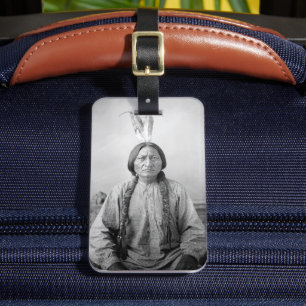 Lakota Leader Sitting Bull Native American Indian Luggage Tag