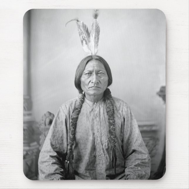 Lakota Leader Sitting Bull Native American Indian  Mouse Mat (Front)