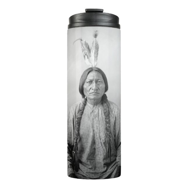 Lakota Leader Sitting Bull Native American Indian  Thermal Tumbler (Front)