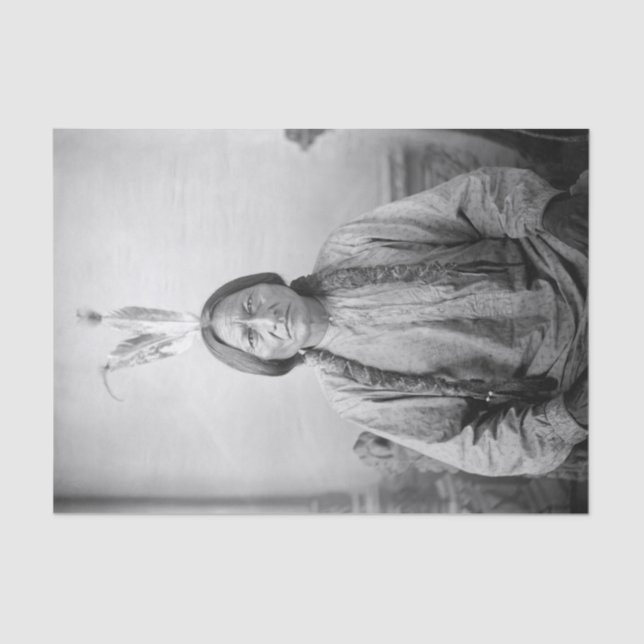 Lakota Leader Sitting Bull Native American Indian  Tissue Paper (Front)