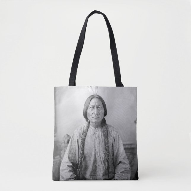 Lakota Leader Sitting Bull Native American Indian  Tote Bag (Front)