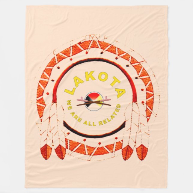 LAKOTA NATION FLEECE BLANKET (Front)