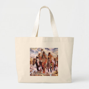 Lakota Native American Nature Proverb Large Tote Bag