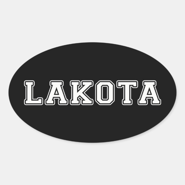 Lakota Oval Sticker (Front)