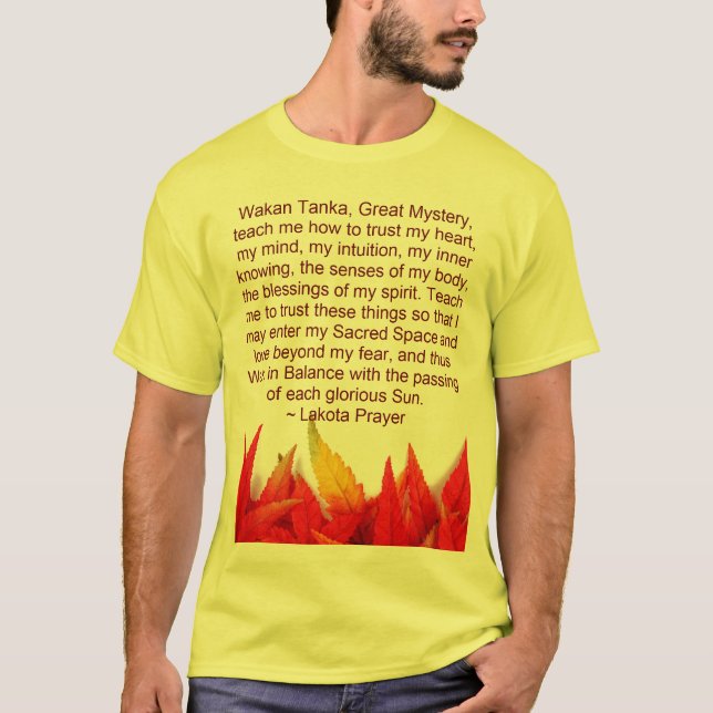 lakota prayer mens shirt (Front)