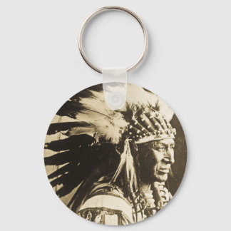 Lakota Sioux Chief White Swan Key Ring