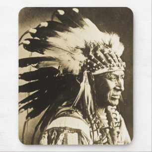 Lakota Sioux Chief White Swan Mouse Mat