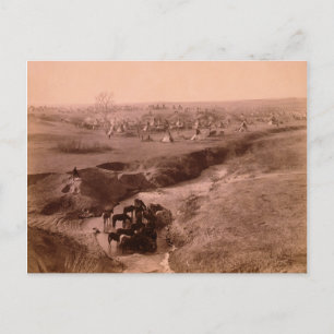 Lakota Tipi Camp Postcard