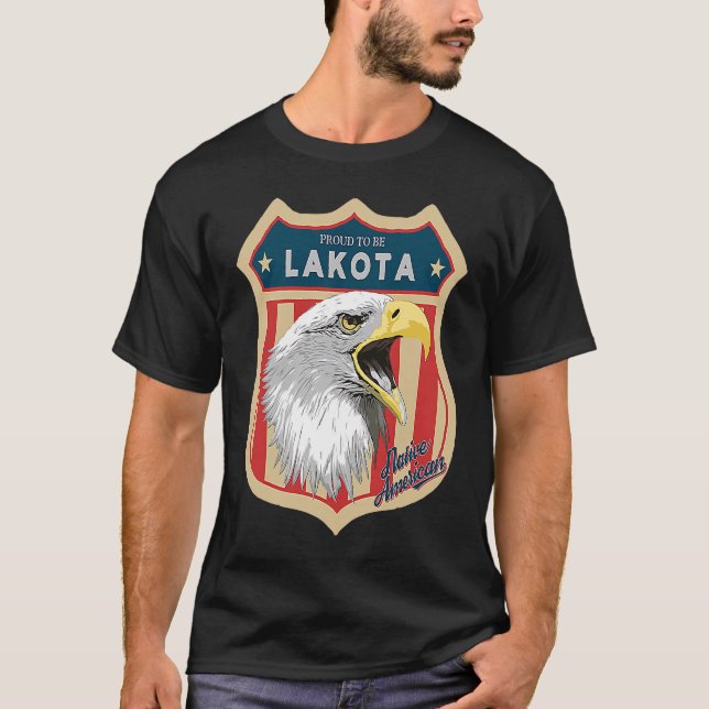 Lakota Tribe Native American Indian Pride Respect  T-Shirt (Front)
