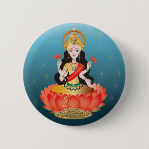 Lakshmi 6 Cm Round Badge