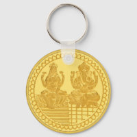 LAKSHMI AND GANESH GOLD COIN DESIGN