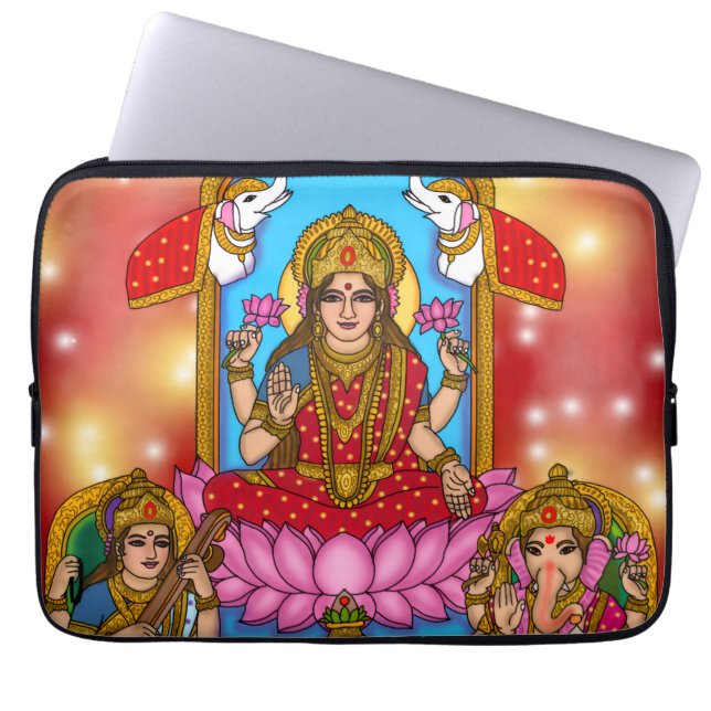 Lakshmi Ganesh  Laptop Sleeve (Front)
