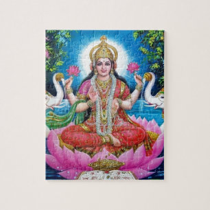 Lakshmi Goddess of Love, Prosperity, and Wealth Jigsaw Puzzle
