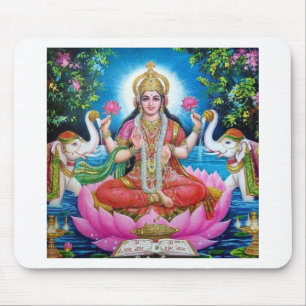 Lakshmi Goddess of Love, Prosperity, and Wealth Mouse Mat
