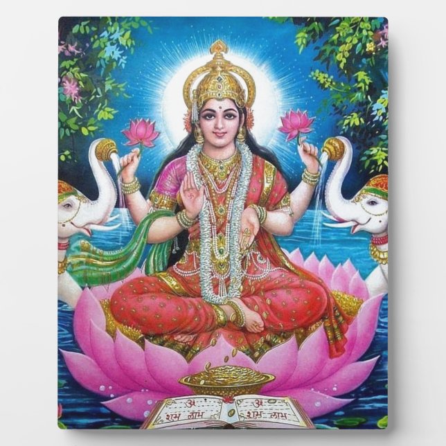Lakshmi Goddess of Love, Prosperity, and Wealth Plaque (Front)