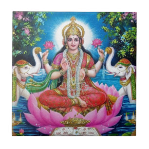 Lakshmi Goddess of Love, Prosperity, and Wealth Tile