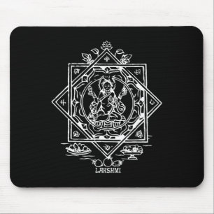 Lakshmi Indian Wealth Goddess Hinduism Yantra Mouse Mat