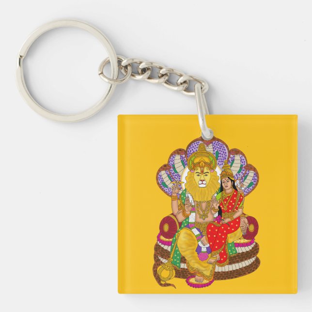 Lakshmi Narasimha Keychain (Front)