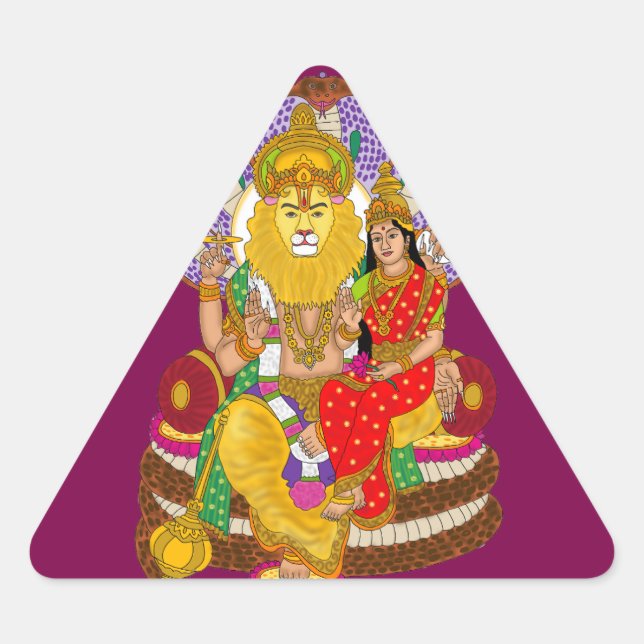 Lakshmi Narasimha Sticker (Front)