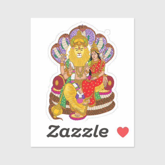 Lakshmi Narasimha Sticker (Sheet)