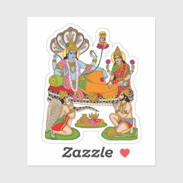 Lakshmi Narayan Sticker (Sheet)