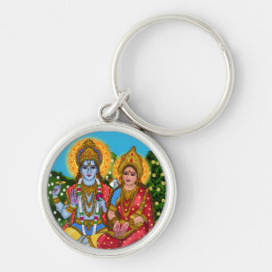 Lakshmi Narayan Sticker Key Ring