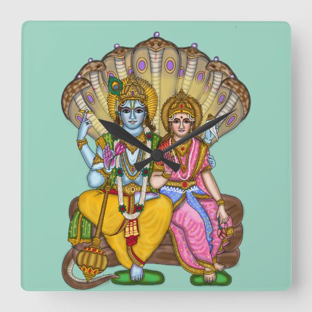 Lakshmi Narayan Wall Clock (Front)