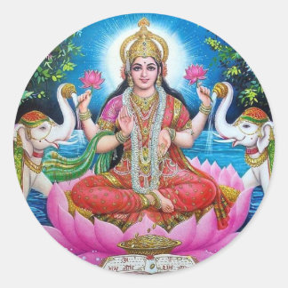 Lakshmi Round Sticker
