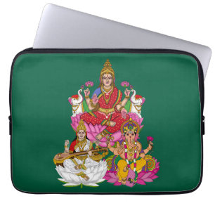 Lakshmi Saraswati Ganesha laptop Cover