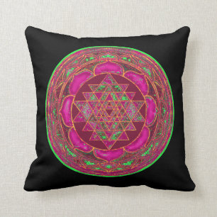 Lakshmi Yantra Mandala Pillow