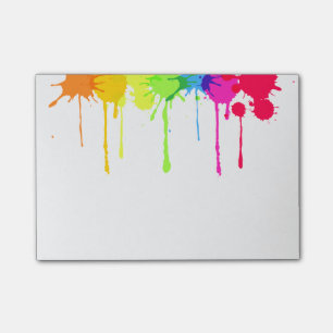 Lala 585; Paint Splatter Post Its. Post-it Notes