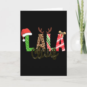 Lala Claus Xmas Happy Family New Santa Claus Chris Card