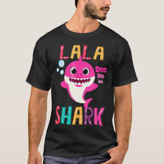 Lala Shark  Funny Mothers Day Gift For Women Mom  T-Shirt