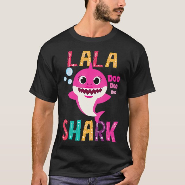 Lala Shark  Funny Mothers Day Gift For Women Mom  T-Shirt (Front)