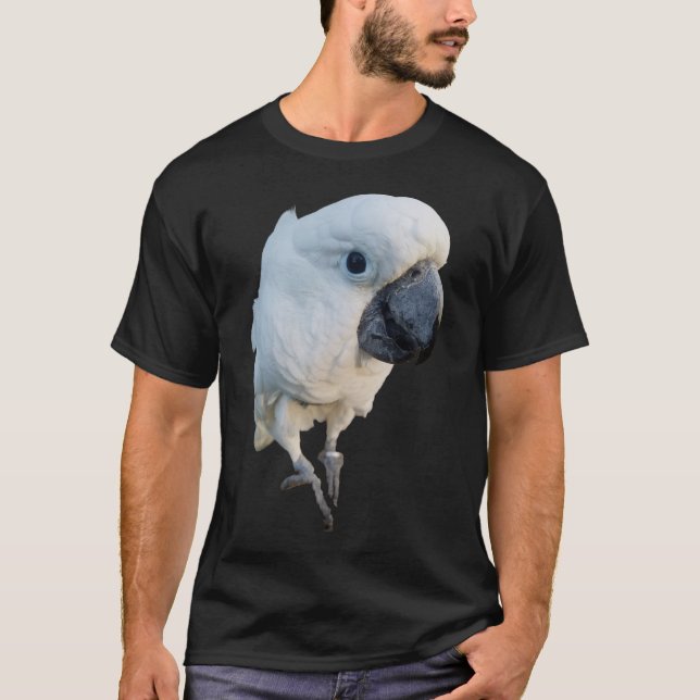 Lala The Cockatoo Big Smile Black Tshirt (Front)