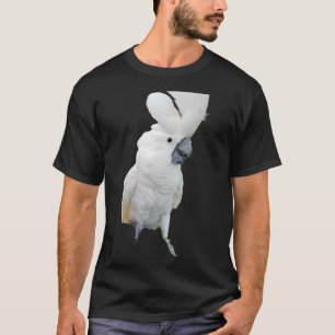 Lala The Cockatoo Crest Up Black Tshirt